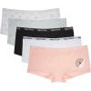 imageNautica Womens Cotton Boyshort Underwear Set 5PackPeach WhipWhiteBlackZen GardenNt Flag