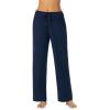 imageNautica Womens Pajama Pants  Lightweight Wide Leg Lounge Pants  Cotton Knit Jersey  Sleepwear Loungewear PJs for WomenNavy
