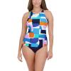 imageNautica Womens Tankini Swimsuit Set QuickDry UPF Bathing Suit Top Swim Beach Pool ampamp Resort WearColor Block Cool Blue