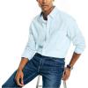 imageNautica Mens Gingham ShirtSoft Blue