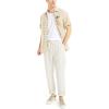 imageNautica Mens Striped Camp ShirtMilitary Tan