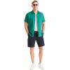 imageNautica Mens Sustainably Crafted Linen ShortSleeve ShirtGreen Leaf