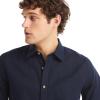 imageNautica Mens Sustainably Crafted Linen ShortSleeve ShirtNavy Seas