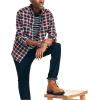 imageNautica Mens Sustainably Crafted Plaid Flannel ShirtBiking Red