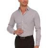 imageNautica Slim Fit Mens Dress Shirts Long Sleeve Performance Polyester Blend Fabric Wrinkle Free 4Way StretchBlack Check