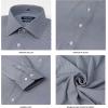 imageNautica Slim Fit Mens Dress Shirts Long Sleeve Performance Polyester Blend Fabric Wrinkle Free 4Way StretchBlack Micro Checks
