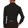 imageNautica Slim Fit Mens Dress Shirts Long Sleeve Performance Polyester Blend Fabric Wrinkle Free 4Way StretchBlack Solid
