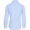 imageNautica Slim Fit Mens Dress Shirts Long Sleeve Performance Polyester Blend Fabric Wrinkle Free 4Way StretchLight Blue Micro