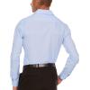 imageNautica Slim Fit Mens Dress Shirts Long Sleeve Performance Polyester Blend Fabric Wrinkle Free 4Way StretchLight Blue Micro