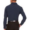 imageNautica Slim Fit Mens Dress Shirts Long Sleeve Performance Polyester Blend Fabric Wrinkle Free 4Way StretchNavy Solid