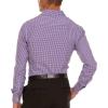 imageNautica Slim Fit Mens Dress Shirts Long Sleeve Performance Polyester Blend Fabric Wrinkle Free 4Way StretchPurple and Blue Check