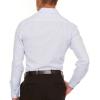 imageNautica Slim Fit Mens Dress Shirts Long Sleeve Performance Polyester Blend Fabric Wrinkle Free 4Way StretchWhite  Blue Anchor