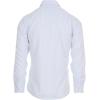 imageNautica Slim Fit Mens Dress Shirts Long Sleeve Performance Polyester Blend Fabric Wrinkle Free 4Way StretchWhite  Blue Anchor