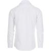 imageNautica Slim Fit Mens Dress Shirts Long Sleeve Performance Polyester Blend Fabric Wrinkle Free 4Way StretchWhite Solid