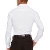 imageNautica Slim Fit Mens Dress Shirts Long Sleeve Performance Polyester Blend Fabric Wrinkle Free 4Way StretchWhite Solid