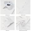 imageNautica Slim Fit Mens Dress Shirts Long Sleeve Performance Polyester Blend Fabric Wrinkle Free 4Way StretchWhite Solid