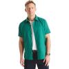 imageNautica Mens Sustainably Crafted Linen ShortSleeve ShirtGreen Leaf