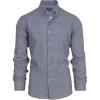 imageNautica Slim Fit Mens Dress Shirts Long Sleeve Performance Polyester Blend Fabric Wrinkle Free 4Way StretchBlack Micro Checks