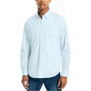 imageNautica Mens Gingham ShirtSoft Blue