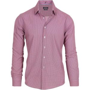 imageNautica Slim Fit Mens Dress Shirts Long Sleeve Performance Polyester Blend Fabric Wrinkle Free 4Way StretchMulti Microcheck