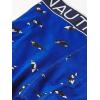 imageNautica Mens Cotton Stretch 4 Pack Boxer BriefsAeroBlackOrcasbright CobaltSail Print