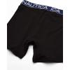 imageNautica Mens Cotton Stretch 4 Pack Boxer BriefsBlack