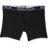 imageNautica Mens Cotton Stretch 4 Pack Boxer BriefsBlackTawny PortSpruce BlackAnchor Print