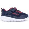 imageNautica Kids Fashion Sneaker Athletic Running Shoe with One Strap Boys  GirlsToddlerLittle KidNavy Redmorris