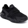 imageNautica Kids Running Sneakers  Comfortable Shoes for Boys and Girls  Sizes for Big ampamp Little Kids LaceUpBungee ManalapinBlack Monomikyle