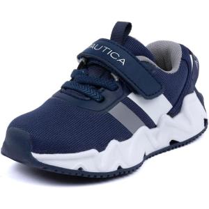 imageNautica Kids Fashion Sneaker Athletic Running Shoe with One Strap Boys  GirlsToddlerLittle KidNavymanalapin