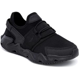imageNautica Kids Running Sneakers  Comfortable Shoes for Boys and Girls  Sizes for Big ampamp Little Kids LaceUpBungee ManalapinBlack Monomikyle