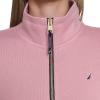 imageNautica Womens Mockneck Zip Up Fleece JacketBridal Rose