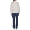 imageNautica Womens Mockneck Zip Up Fleece JacketWhite Swan