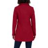 imageNautica Womens Peacoat Wool Blend Double Breasted Winter CoatDeep Red