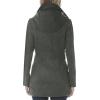 imageNautica Womens Soft Wool Blend Peacoat  Double Breasted Winter Coat with Detachable HoodGray