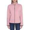 imageNautica Womens Mockneck Zip Up Fleece JacketBridal Rose