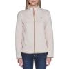 imageNautica Womens Mockneck Zip Up Fleece JacketWhite Swan