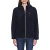 imageNautica Womens Solid Sherpa Zipup Hoodie JacketNight Sky