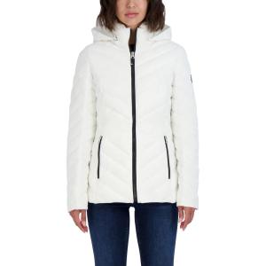 imageNautica Womens Short Chevron Packable Down JacketWinter White
