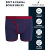 imageNautica Boys Boxer Briefs  36 Pack Comfort Stretch Cotton Kids Underwear Boxers for Boys with Contour Pouch Sizes 618Grey PrintRedPatriot Blue 6pk