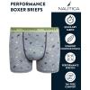 imageNautica Boys Stretch Performance Boxer Briefs 36 Pack  Breathable Underwear for Boys 618Grey Heather PrintQuiet GreyCharcoal 3pk