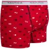 imageNautica Boys Stretch Performance Boxer Briefs 36 Pack  Breathable Underwear for Boys 618Red PrintBlackStripe 3pk