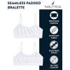 imageNautica Girls Training Bra  2 Pack4 Pack Seamless Padded Bralette Underwear for Girls with Removable Pads Sizes SXLBlueDark BlueWhitePale Peach4pk