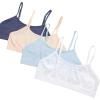 imageNautica Girls Training Bra  2 Pack4 Pack Seamless Padded Bralette Underwear for Girls with Removable Pads Sizes SXLBlueDark BlueWhitePale Peach4pk