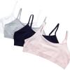 imageNautica Girls Training Bra  2 Pack4 Pack Seamless Padded Bralette Underwear for Girls with Removable Pads Sizes SXLPinkWhiteHeather GreyBlue4pk