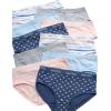 imageNautica Girls Underwear Briefs  10 Pack Comfort Stretch MidWaist Breathable Cotton Underwear Panties for Girls Sizes412PrintPink BlissLight Grey HeatherBlue