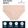 imageNautica Girls Underwear Briefs  5 Pack Comfort Stretch MidWaist Breathable Cotton Underwear Panties for Girls 412Pink FrostWhitePale PeachLight Bleach HeatherGrey Heather