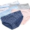 imageNautica Girls Underwear Briefs  5 Pack Comfort Stretch MidWaist Breathable Cotton Underwear Panties for Girls 412PrintPink BlissLight Grey HeatherBlue