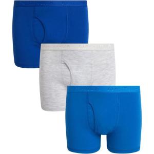 imageNautica Boys Boxer Briefs  36 Pack Comfort Stretch Cotton Kids Underwear Boxers for Boys with Contour Pouch Sizes 618Boundless BlueLight Bleach HeatherBlue Hawaii 3pk