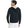 imageNautica Mens Anchor Fleece FullZip HoodieNight Black